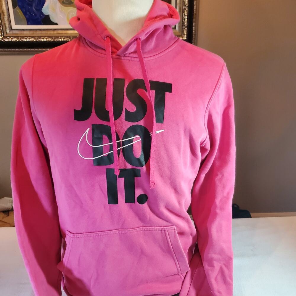 Nike Sportswear "Just Do It" Hoodie | Pink Men's Size S